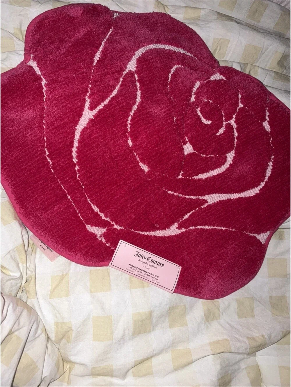 Juicy Couture pink ROSE Bath Rug
